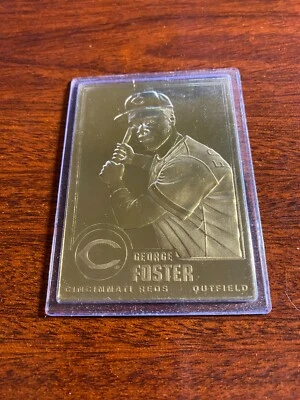 1996 Danbury Mint #45 George Foster 22kt Gold - Image 1 of 2