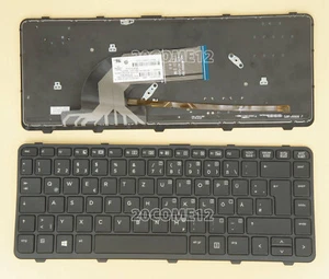 New For HP ProBook 640 G1 645 G1 Keyboard backlit no pointer German Tastatur - Picture 1 of 2
