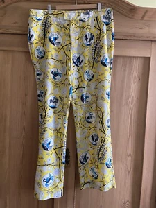 Asos Hose Exotic Birds gelb/blau Größe 18 - Bild 1 von 3