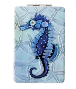 Allen Designs Compact Mirror Seahorse 3.8” Folded Standard+ Magnify Enesco New - Picture 1 of 3