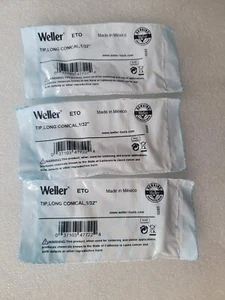 3x Original Weller ETO Lötlötspitze passend für Stationen WES51, WESD51 NEUE VERPACKUNG - Bild 1 von 2