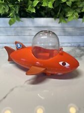 The Octonauts Gup B Orange Shark Submarine Sea Vehicle Mattel Plastic Toy 8” L
