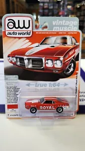 Pontiac Firebird Royal Bobcat Auto World Vintage Muscle '69 en rojo carrusel - Imagen 1 de 3