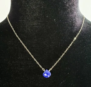 Sterling Silber Halskette/Halsband, Lapis, 16" lang - Bild 1 von 2