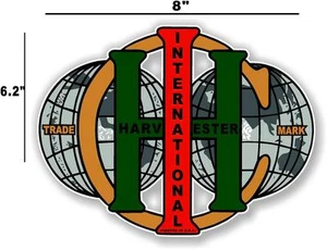8" INTERNATIONAL IH WORLD - HIT AND MISS GAS ENGINE TRACTOR DECAL - Imagen 1 de 1