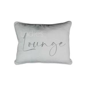 Cojín de algodón orgánico "Ladies Lounge" 35X45cm (Mars&More, gris+blanco, cojín decorativo) - Imagen 1 de 4