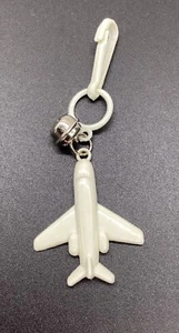 Vintage 1980s Plastic Bell Charm Airplane Charm For 80s Charm Necklace Pre-owned - Picture 1 of 4