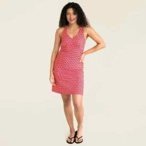 Krimson Klover Emma Dress Women's Sz Large Geo Fuschia Built In Bra Summer Beach - Picture 1 of 9