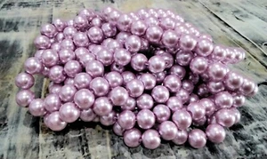 Glass Pearl Bead, Pearlized, 10mm, Flamingo,  50 pce,  Free Post OZ - Picture 1 of 1