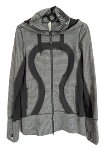Lululemon grauer grauer Damen-Hoodie mit durchgehendem Reißverschluss, Gr. 8 - Bild 1 von 9