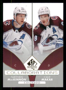 2022-23 SP Authentic Collaborations #C10 Nathan MacKinnon/Cale Makar - Picture 1 of 2