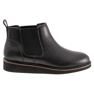 Softwalk Wildwood S2164-001 Womens Black Narrow Leather Chelsea Boots 10.5 - Picture 1 of 8