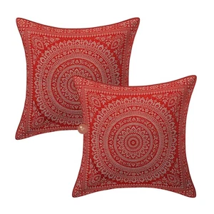 Throw Pillow Covers 16x16 Inch Silk Cushion Cases Mandala Square Pillowcases ... - Picture 1 of 3