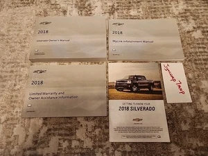 18 2018 Chevy Silverado Owners Manual OEM GUIDE BOOKS SET Chevrolet - Picture 1 of 5