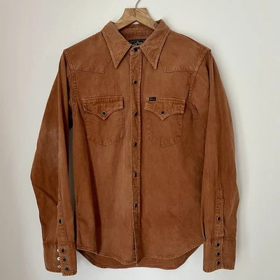Studio D’Artisan Amami Dorozome Western Shirt-Brown-Made In Japan-Size 38(Small) - image 1 of 4