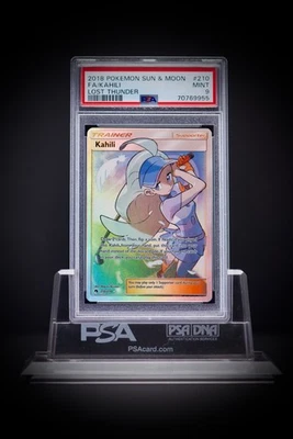 2018 Pokemon Sun & Moon 210 FA Kahili Lost Thunder PSA 9 - Image 1 of 2