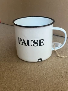 2ª Opción B-Ware Esmalte Taza 51220 "Pausa" Taza Esmaltada 10 cm... - Imagen 1 de 4