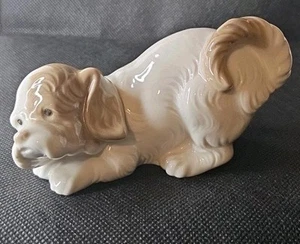 Vintage Nao Ceramic Playful Spaniel Puppy By Lladro - Picture 1 of 6