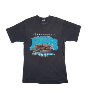 Vintage 1993 Jacksonville Jaguars Banned Logo Black Faded T-Shirt Gr. Medium - Bild 1 von 11