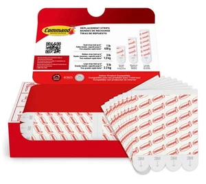 Command Damage Free Hanging Strips for Large Wall Hooks Removable Adhesive No... - Picture 1 of 9