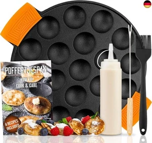 IRONO Poffertjes Pfanne - Poffertjes Maker - 19 Mini Pfannkuchen - Pancake - Bild 1 von 8