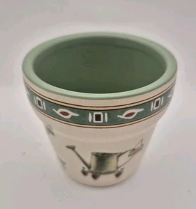 EUC Pfaltzgraff Naturewood Tea Light Candle Holder Mini Planter Pot Shape Cute! - Picture 1 of 3