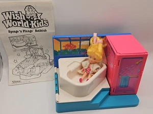 Kenner Wish World Sponge n Plunge Bathtub Swimming Pool Play Set 1987 Vintage - Picture 1 of 24