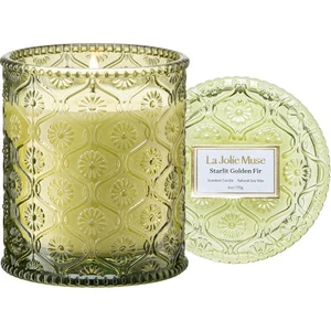 Duftkerze Glas, Naturwachs, Zedernholz, 40 Std Brenndauer, Geschenk, Heimdeko... - Bild 1 von 9