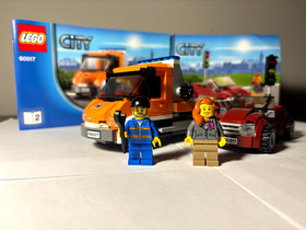 LEGO City Flatbed Truck (60017) - 100% Complete w/ Manual & Minifigs *RETIRED*