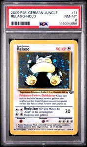 Relaxo-Holo Pokemon German Jungle 11 NM PSA NM-MT 8 - Picture 1 of 2