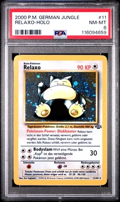 Relaxo-Holo Pokemon German Jungle 11 NM PSA NM-MT 8 - Image 1 of 2