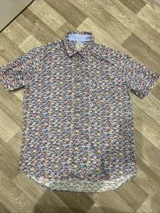 Dario Beltrán Gafas de sol multicolores Estampado Manga Corta Camisa Talla XL - Imagen 1 de 5