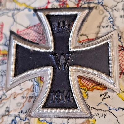 EK1 Eiserne Kreuz 1. Klasse TOP Zustand Frostig Glänzed Seltene Variante RAR - Bild 1 von 4