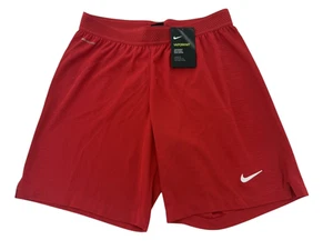 Nike NUEVO Vaporknit Ligero Entrenamiento Para Hombres Mediano Fútbol Rojo Pantalones Cortos AQ2689 - Imagen 1 de 14