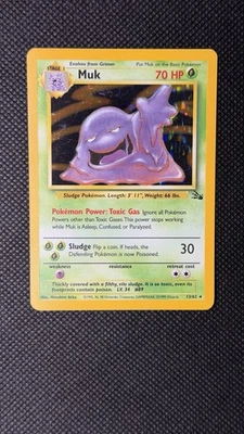 Muk 13/62 1999 Pokemon Fossil Holo MP - Image 1 of 2