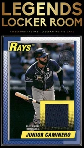 2025 Topps #90R2-JCA Junior Caminero 1990 Topps Baseball 35e anniversaire reliques - Photo 1/2