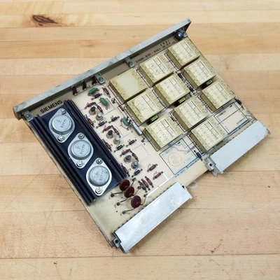 Siemens G3400-B157-E03 B, Circuit Board w/ 3 BUY77 Power Transistors - USED - Image 1 of 4