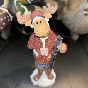 Estatuilla escultura de resina de caza alce Boyds Bears Elmer Q Missalot 36922 - Imagen 1 de 6