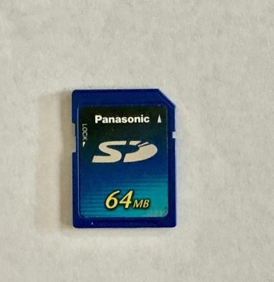 Panasonic 64MB SD Card - Memory Card for Digital Camera - READ - Image 1 of 2