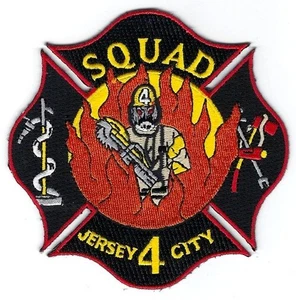 NEW JERSEY - Jersey City Fire Dept. - Squad 4  [ Company Patch ] - Picture 1 of 1