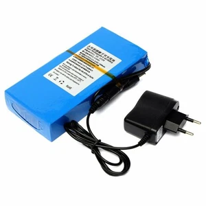 DC-1212A 12000mAh 12V Super Polymer Rechargeable Battery Pack with AC Charger - Picture 1 of 11