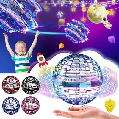 MARKENLOS Flying Orb Hover Ball LED Fly Orb Hoverball Kugelform Bumerang fliegender Spin