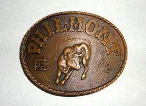 Philmont Scout Ranch Bronze Bull Belt Buckle - Boy Scouts of America - Picture 1 of 1