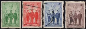 1940 Australia Armed Forces Set Of 4 Good To Fine Used - Bild 1 von 1
