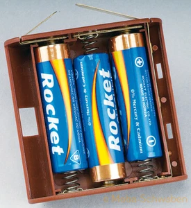 Kahlert 60897 Batteriebox für 3x1,5 Volt mit Verteiler in Kappe     NEU/OVP - Bild 1 von 2