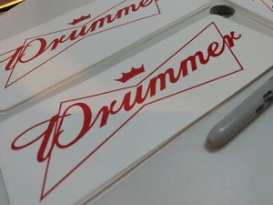 (Budweiser) Klassischer Vintage Bier Stil Trommler Aufkleber (5,5 bis 9 Zoll) - Bild 1 von 4