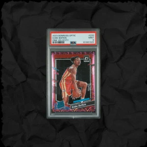 2023 Panini Donruss Optic Pink Velocity #220 Kobe Bufkin Rookie RC 52/79 PSA 9 - Bild 1 von 2
