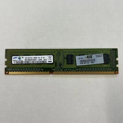 Samsung 1GB DDR3 RAM PC3-10600 1333MHz non ECC Unbuffered CL9 M378B2873EH1-CH9 - Image 1 of 4
