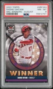 2022 home run challenge winner April Ohtani Psa 8