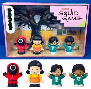 SQUID GAME Personaggi da Collezione LITTLE PEOPLE Young-Hee Doll SEONG GI-HUN Ali Abdul - Foto 1 di 14